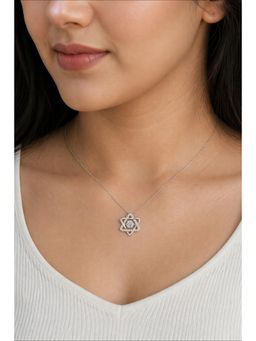 RUHA JEWELS - Starry Diamonds Silver Pendant