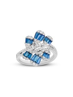 RUHA JEWELS - Regal Diamond Silver Ring