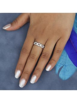 RUHA JEWELS - Silver Baguette Link Ring (11)