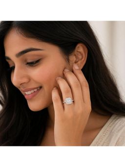 RUHA JEWELS - Dainty And Diamond Silver Ring (12)