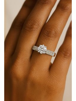 RUHA JEWELS - Eternal Glow Solitaire Silver Ring (10)