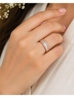 RUHA JEWELS - Luna Rosegold Silver Ring