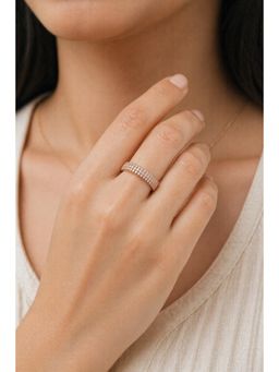 RUHA JEWELS - Eternal Rose gold Silver Ring