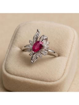 RUHA JEWELS - Daisy Ruby Silver Ring