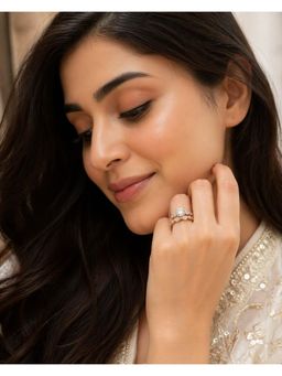 RUHA JEWELS - Royal Mirage Rose gold Silver Ring