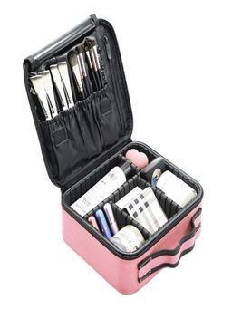 House of Quirk - Travel Makeup Cosmetic Storage Case -Small Light Pink