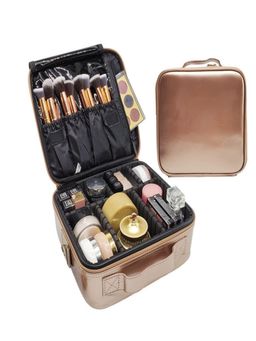 House of Quirk - Travel Makeup Cosmetic Storage Case -Small Rose Gold