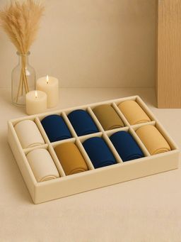 The Big Trove - 10 Slot Shocks Organizer Tray For Wardrobe Closet-Cream