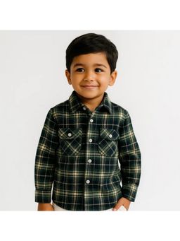 ZACH & KIKI - Cotton Green Checks Dress