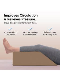 Frido - Leg Elevation Wedge Pillow - Light Caramel