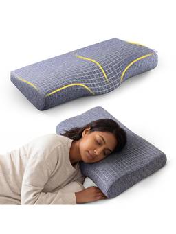 Frido - Ultimate Neck Contour Cervical Plus Pillow - Premium Blue, Large
