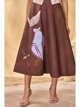 Masaba - Brown Hidden Within Swing Skirt