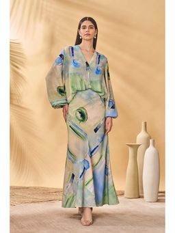 Masaba - Multicolour Whirl Wind Trumpet Skirt