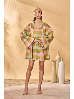Masaba - Multicolour Holiday Home Pina Colada Checkered Jacket
