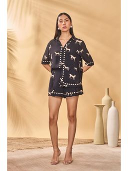 Masaba - Black Woof Whimsy Shorts