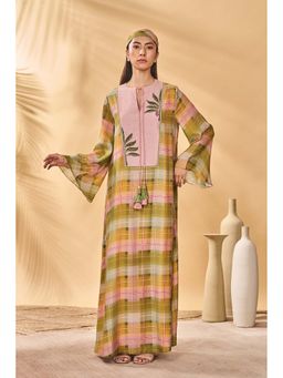 Masaba - Multicolour Pina Colada Checkered Maxi Dress