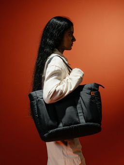 DailyObjects - Carbon Black Idyll Tote Bag