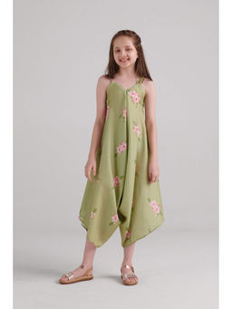 Pasha India - Pickle Green Palazzo Jumpsuit Kids