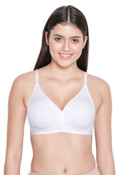 Shyaway - Women White Bottom Gathered Full Coverage Everyday Bra