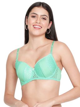 Shyaway - Women Blue Radiance Lace Cup Padded Wired Bra