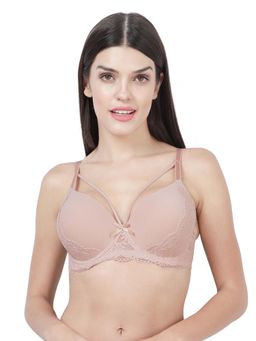 Shyaway - Women Orchid Tint Strappy Neckline Padded Wired Bra