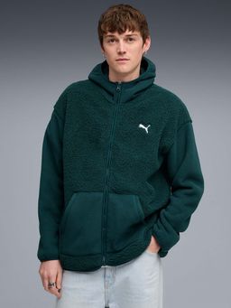Puma - Green Solid Relaxed Jacket
