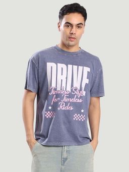 Bene Kleed - Blue Printed Regular T-shirt