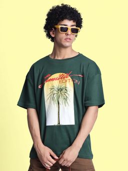 Bene Kleed - Teal Printed Regular T-shirt