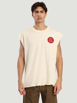 Bene Kleed - Beige Solid Regular T-shirt