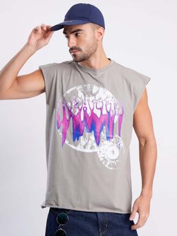 Bene Kleed - Purple Graphic Oversized T-shirt