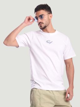 Bene Kleed - White Solid Oversized T-shirt