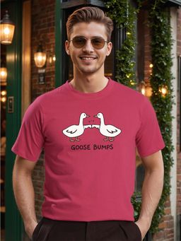 Bene Kleed - Pink Graphic Oversized T-shirt