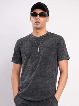 Bene Kleed - Grey Solid Relaxed T-shirt