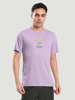 Bene Kleed - Purple Printed Relaxed T-shirt