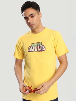 Bene Kleed - Yellow Graphic Oversized T-shirt