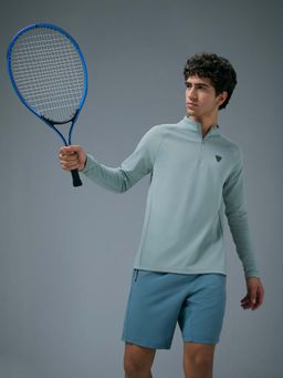 Technosport - Grey Solid Slim Sweatshirt