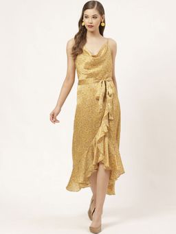 Twenty Dresses by Nykaa Fashion - Yellow You Got The Cowl Dress