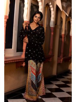 Tussya by Shreya - Aadya Multi-Color Kurta with Palazzo (Set of 2)