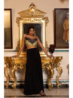 Tussya by Shreya - Nirvi Multi-Color Crop Top with Palazzo (Set of 2)