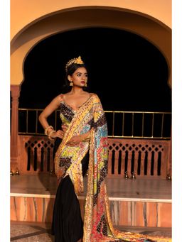 Tussya by Shreya - Tanisi Black Dhoti