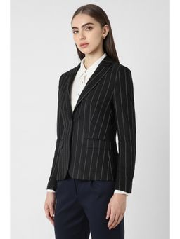Van Heusen - Women Black Stripe Blazer