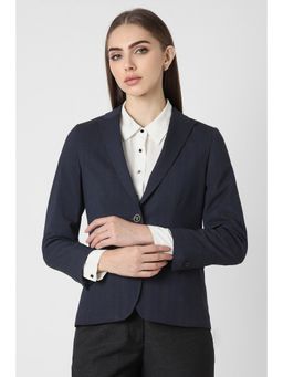 Van Heusen - Women Navy Check Blazer