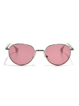 Voyage - Unisex Pink Lens Round Polarized Sunglasses- 01MG (53)