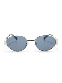 Voyage - Unisex Grey Lens Oval Polarized Sunglasses- 826 (54)