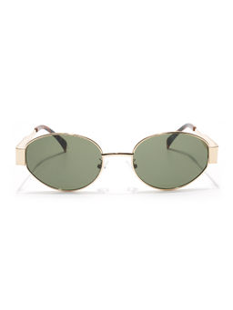 Voyage - Unisex Green Lens Oval Polarized Sunglasses- 826 (54)