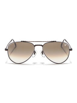 Voyage - Unisex Brown Lens Aviator Polarized Sunglasses- V3625 (55)
