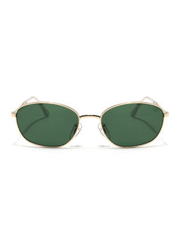 Voyage - Unisex Green Lens Oval Polarized Sunglasses- V3749 (58)