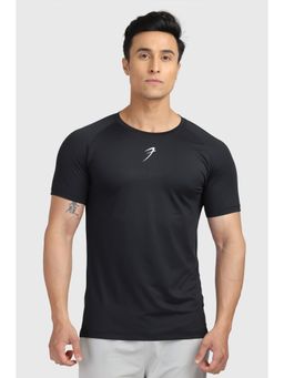 FUAARK - Sleek Sports and Gym T-Shirt for Men Black with Logo Print
