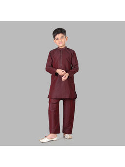 Pehanaava - Cotton Long Sleeve Dora Dori Embroiderd Kurta with Pyjama (Pack of 2)
