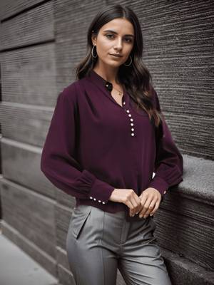 Georgina Ls Shirt Chateau Rose